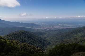 Magnificent views of the mountain village and nature of Azerbaijan