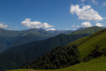 Magnificent views of the mountain village and nature of Azerbaijan
