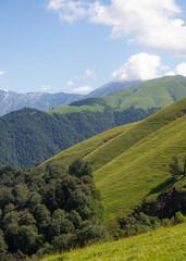 Fototapeta premium Magnificent views of the mountain village and nature of Azerbaijan
