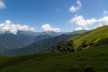 Magnificent views of the mountain village and nature of Azerbaijan