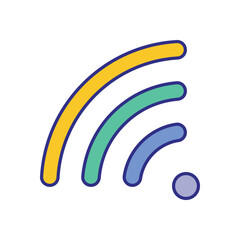 Wifi Symbol vector icon stock illustration