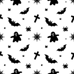 Halloween Festival Pattern, Logo, Vector, Decoration, Background, Cute