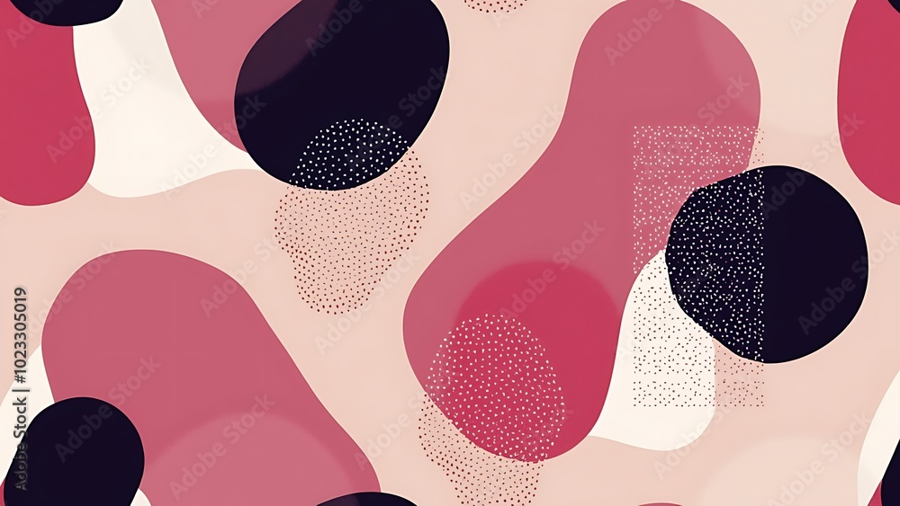 Poster seamless pattern with abstract doodle pattern.