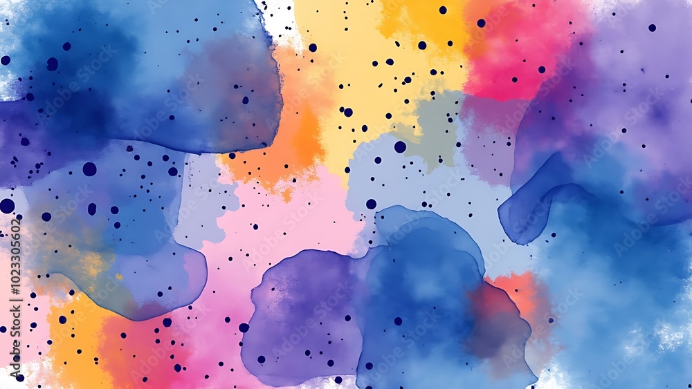 Poster seamless pattern with abstract pattern. mixed media and collage.