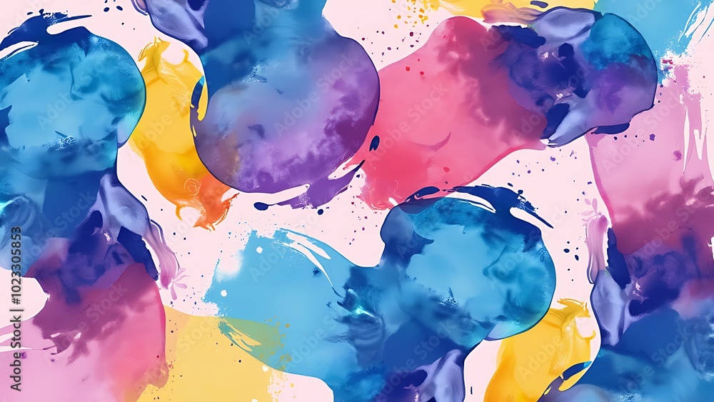 Poster seamless pattern with abstract pattern. mixed media and collage.