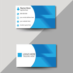 Modern business card design template. decoration name card design