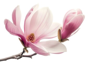 Fototapeta premium Pink magnolia blossom flower petal.