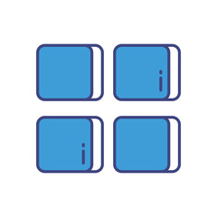 Menu vector icon stock illustration