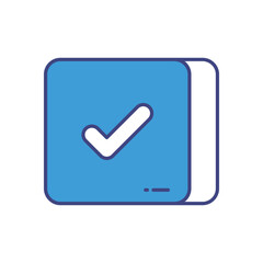 Checkbox vector icon stock illustration