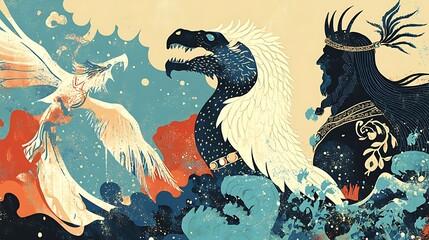 Stunning Fantasy Art Featuring Mythical Creatures and Kings