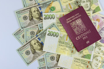 Czech Republic invests its savings when inflation occurs by purchasing dollars with its passport in Czech