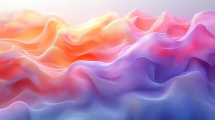 Fototapeta premium elegant abstract background featuring soft pastel waves and gradient colors perfect for enhancing app interfaces or product designs with a serene touch