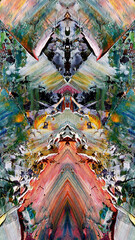 Abstract background wallpaper. Ethnic pattern. Mixtures of oil paint. Trendy hand painting canvas. Wall decor and Wall art prints Idea. 3D Texture. Art object