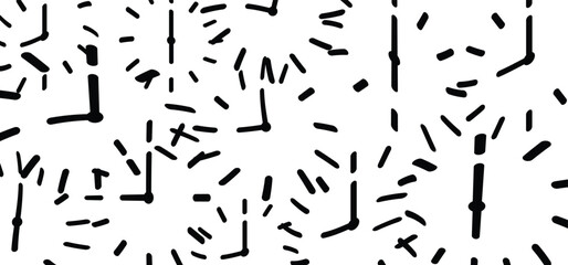 Cartoon work schedule, 996 work rhythm, time. The 996 hour system, which means that employees must work from 9:00 in the morning to 9:00 at night, 6 days a week. Labor overtime, lock concept.