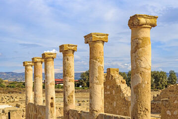 The ruins of Theseus's house. Paphos. Cyprus.