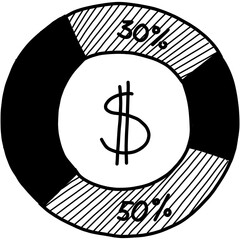 Business infographics icons with different diagram vector illustration. Abstract data visualization, marketing charts and graphs. Business statistics, planning and analytics, forecasting growth rates