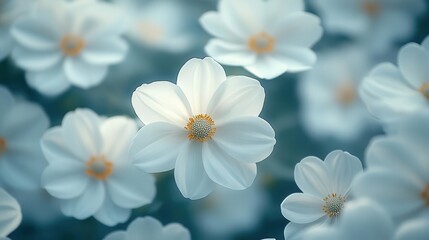 elegant white flowers softly blurred in the background creating a melancholic yet beautiful atmosphere suitable for mourning or funeral imagery offering ample copy space for heartfelt messages