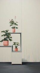Bonsai flower plant vase.