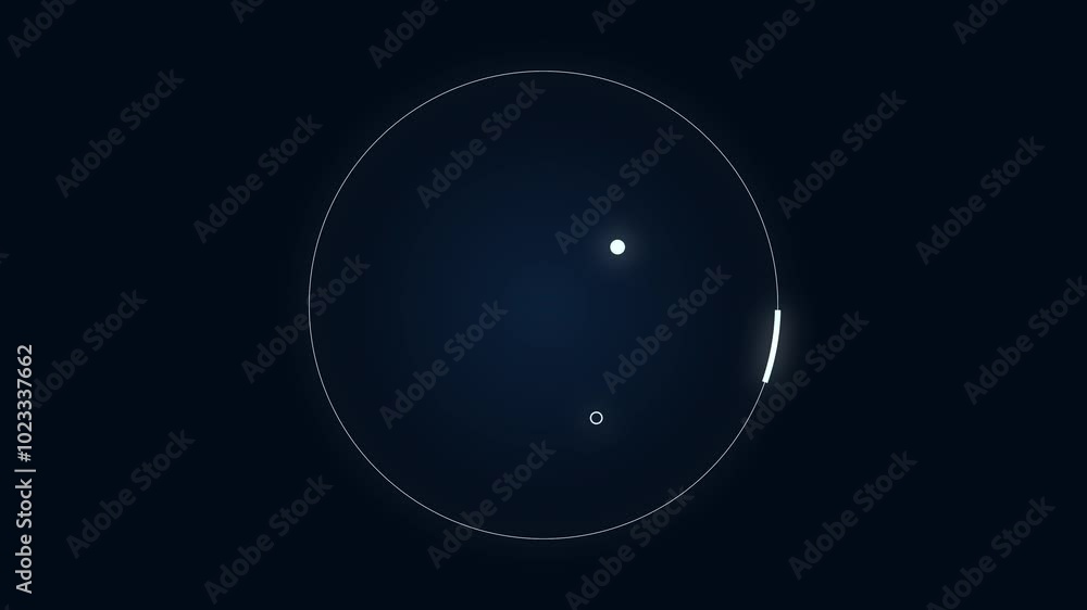 Poster abstract circle and line hud technological futuristic elements.