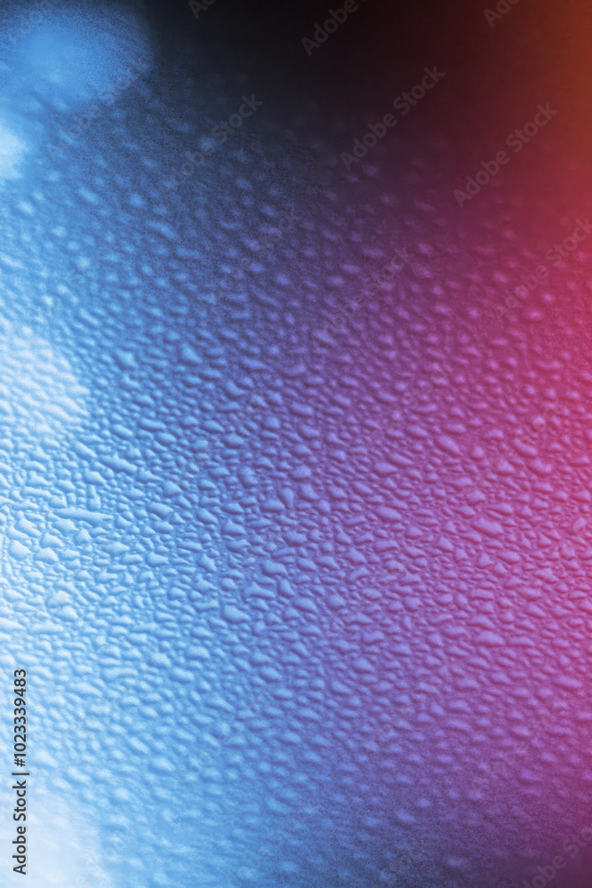 Poster a vibrant, abstract background featuring colorful water droplets on a smooth surface, creating a cap