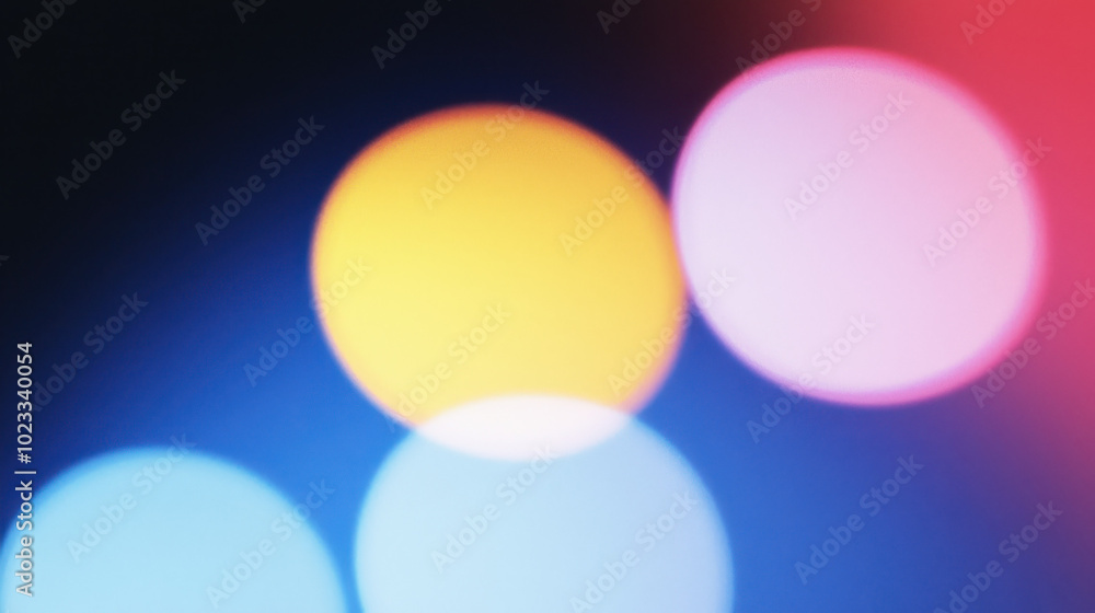 Poster a vibrant abstract background featuring soft bokeh lights in various colors. perfect for creative pr