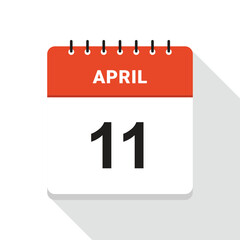 April 11 Calendar Date icon