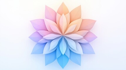 Fototapeta premium Soft Pastel Flower Mandala Design for Background