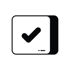 Checkbox vector icon stock illustration