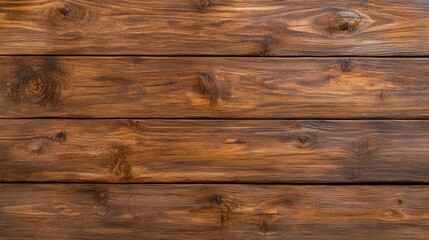 Naklejka premium Dark wood texture with deep brown grains and rough, weathered surface, creating a rustic and natural look on a plain background 