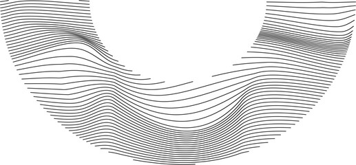 Line mesh wave design element vector