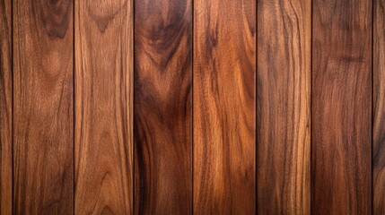 Obraz premium Deep mahogany wood texture with dark brown and black grain lines, creating a polished yet rustic effect on a plain background 