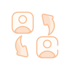 Peer-to-Peer Connection vector icon