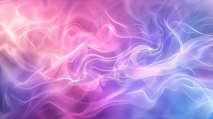 Abstract Pink and Blue Swirling Smoke with Glittering Dust