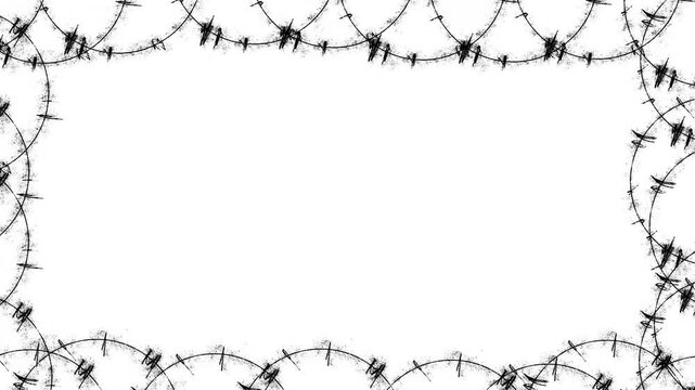barbed wire frame video