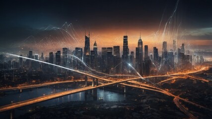 Fototapeta premium Statistics and Urban Development: World Statistics Day