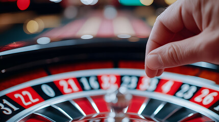 Obraz premium casino roulette in the casino