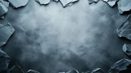 Subtle grayscale gradient background with soft smudges and rough textures, evoking a depressive and bleak mood with room for text 