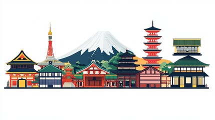 Fototapeta premium travel in japan 