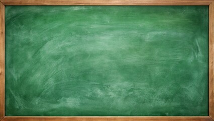 Green blackboard background education concepts with a minimalist design