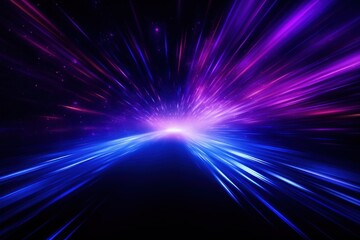 Obraz premium Abstract background in blue and purple neon light backgrounds abstract.