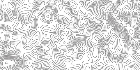 Abstract topographic contours map background. Panorama view gradient multicolor wave curve lines banner background design. 