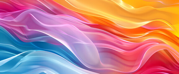 Obraz premium abstract colorful background with waves background with vibrant colors ,Colorful neon creative swirl background
