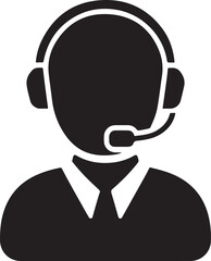 Customer Support Vector Icon.