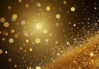 abstract background with gold dust