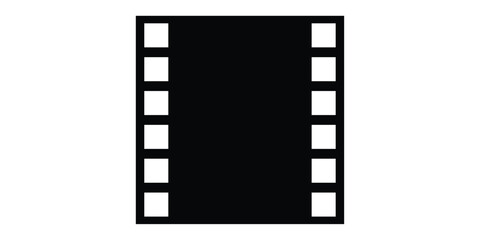 Obraz premium Film strip icon isolated on white background