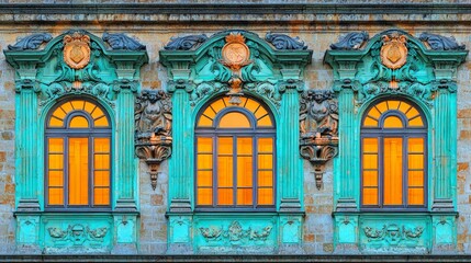 Obraz premium Vladimir Palace facade sunset