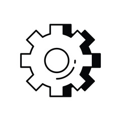 Setting vector icon stock illustration