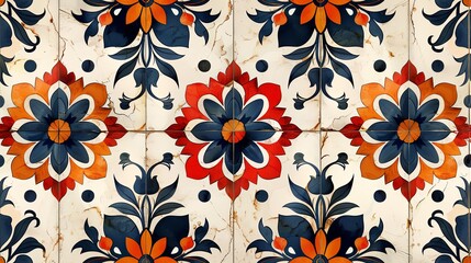 Stylish Morocco Seamless Pattern. Traditional Tiles Arabic Islamic Background. Mosque decoration