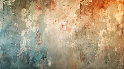 Abstract Texture of Weathered Wall with Splashes of Paint