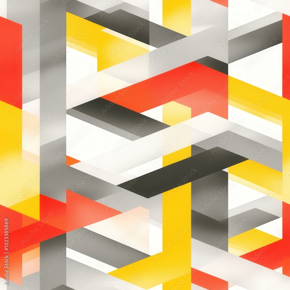 Poster geometric abstract lines in digital design, seamless pattern